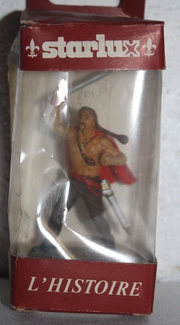 Starlux L'hsitoire Figurine Plastique Boite Guerrier Gaulois Ref Fh 41007