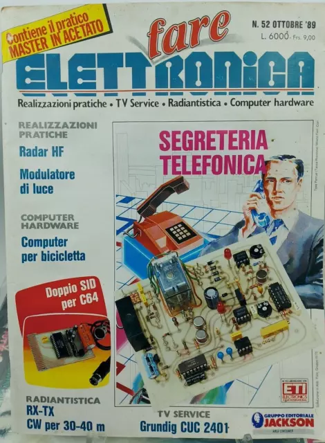 Fare Elettronica Rivista Radiantistica Computer Hardware Jackson telefono c 64