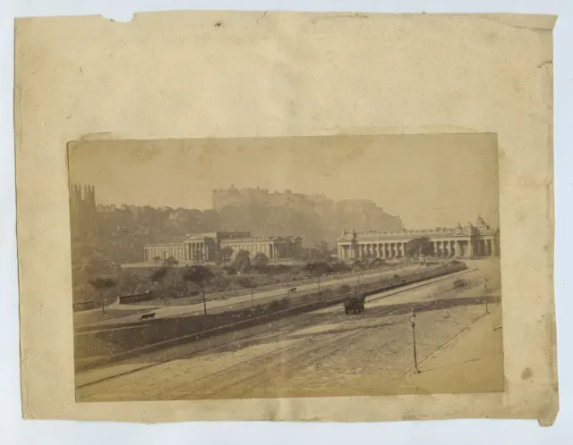 Princes Street & Mound In Edinburgh c1860s Photo By GW Wilson