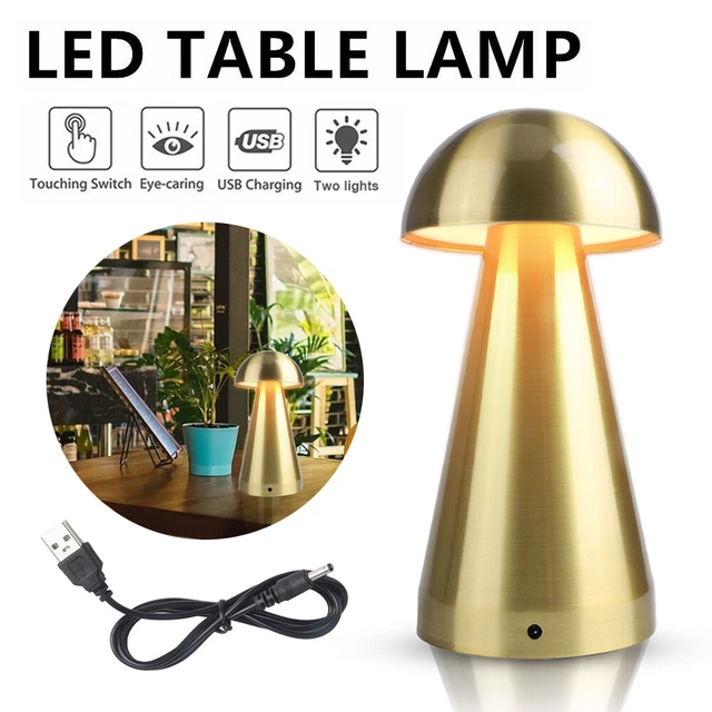 LED TABLE LAMP Touch Sensor Desk Light Room Restaurant Bar Decor USB