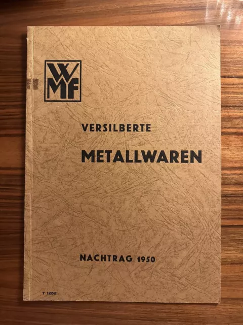 WMF Katalog Musterbuch versilberte Metallwaren Nachtrag 1950