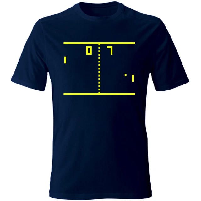 T-shirt Ping Pong videogame retrogaming anni 80 90 vintage funny party S-XXL