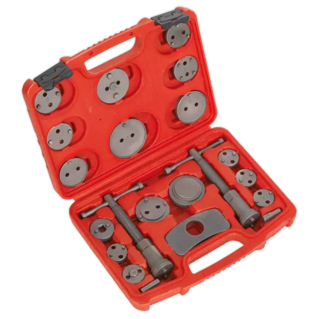 Q4BS Sealey Tools VS0282 Brake Caliper Piston Wind Back Tool Kit 21pce