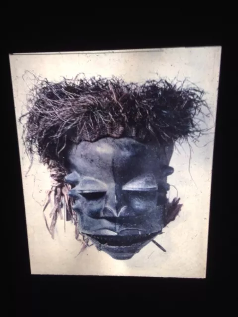 Ibibio Tribe Nigeria Society Ekpo Harvest Mask : African Tribal Art 35mm Slide