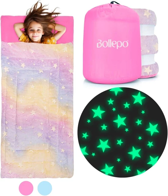 Kids Sleeping Bag for Boys & Girls, Glow in The Dark Sleeping Bags Kids Ages 3+,