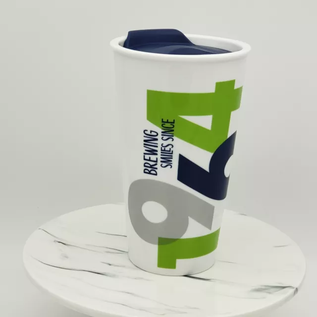 Tim Hortons Coffee Ceramic Travel Mug Cup Brewing Since 1964 Ltd Edition 2016