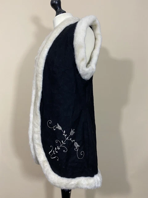 Splendido camice vintage in lana donna taglia S-M