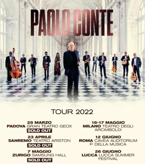biglietto platea concerto Paolo Conte