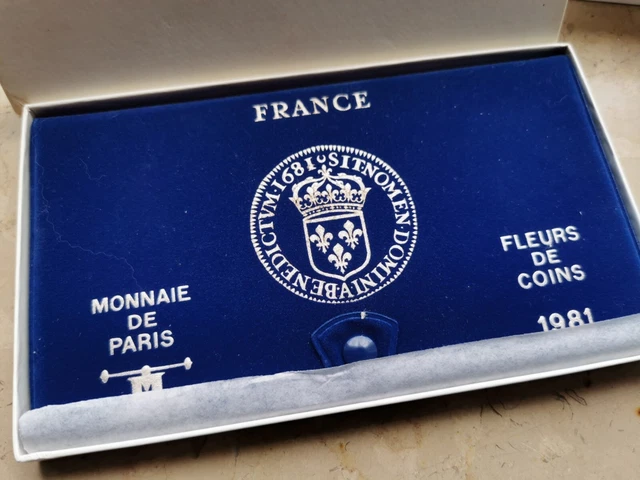 Coffret Monnaie De Paris 1981 Pièces Fleurs De Coins France FDC