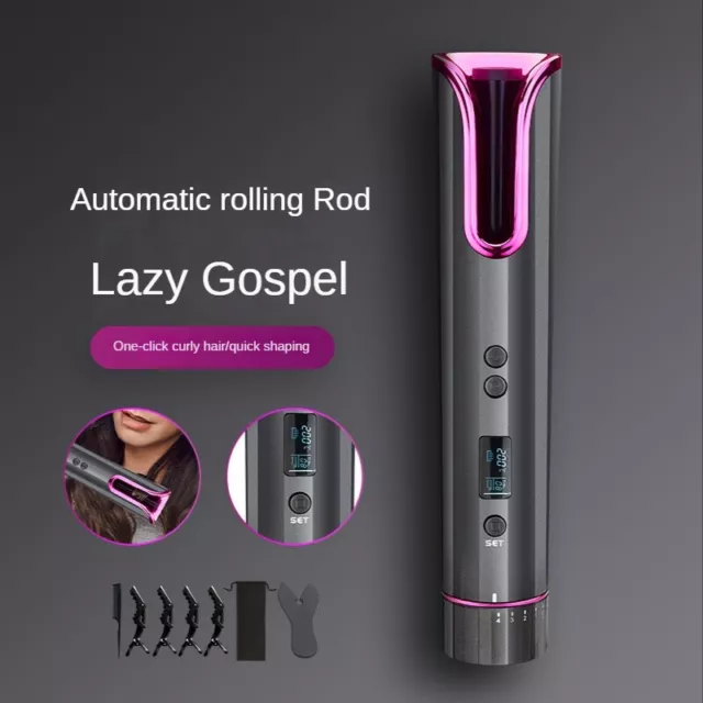 Fast Automatic Hair Curler USB  Hair Curling Iron Curls Waves Hair Styling6843