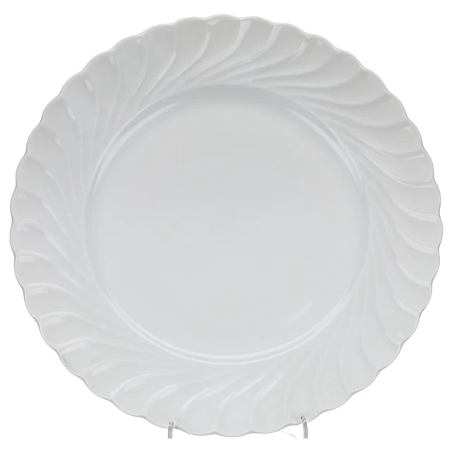 Speiseteller klein Haviland Limoges Torse Blanc Weiß