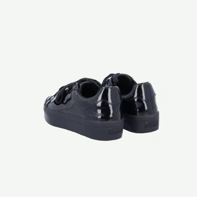 Kickers Womens Black Leather Flat Lace up Shoes EU 40 UK 6.5 3
