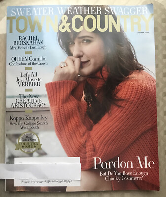 TOWN & COUNTRY Magazine October 2022 Rachel Brosnahan Frank Chou Naomi
