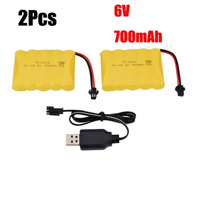 2 Pezzi Batterie Ni-Cd AA Ricaricabili 9.6V 700mAh Con Plug KET-2P Per Auto RC