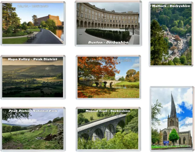 Various Derbyshire - 96 x 67mm Jumbo Fridge Magnet Gift Souvenir Present