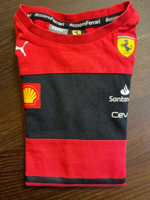 Kids Puma Scuderia Ferrari Formel 1 Team F1 Racing T-Shirt 7-8Years 