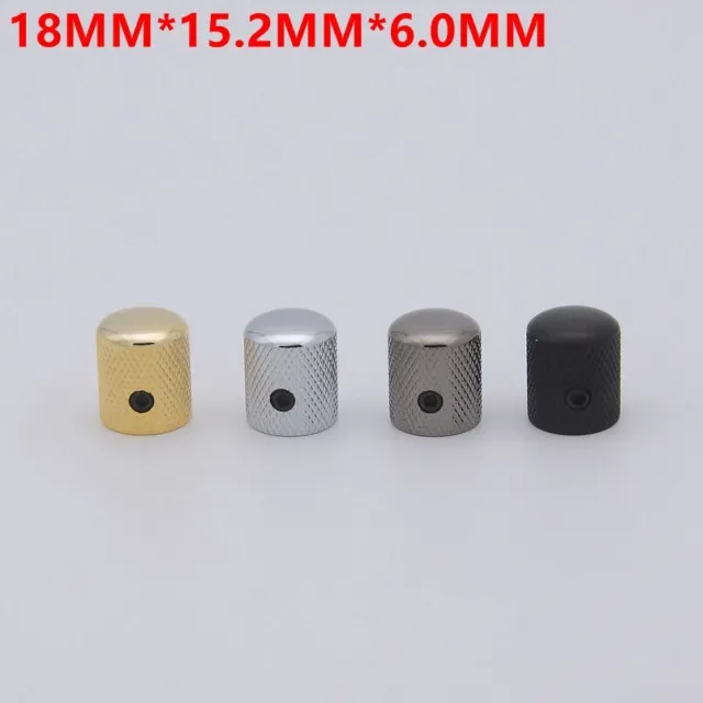 1 Piece   Dome Metal Knob For Electric Guitar Bass  18MM*15.2MM*6.0MM