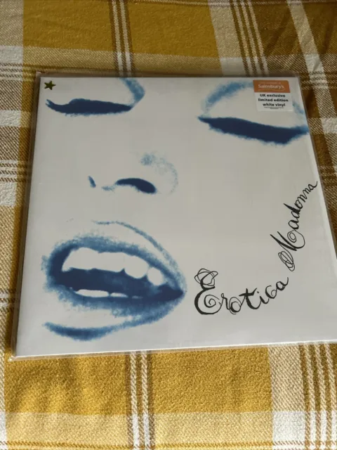 Madonna Erotica White Uk Vinyl Lp  Limited Edition Sainsburys Only Rare