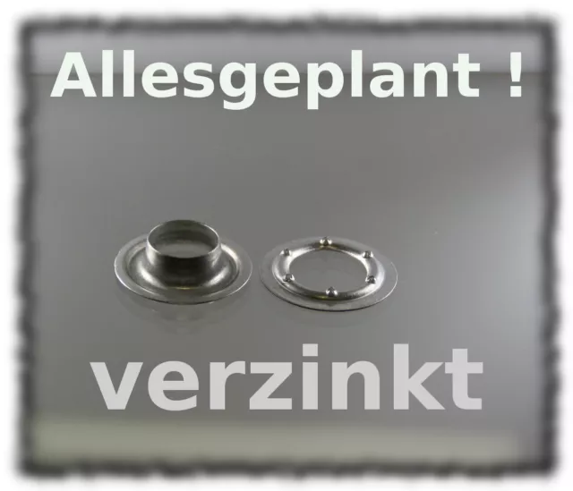 Rundöse Verzinkt (DIN 7332) Ø 10mm bis 40mm Ösen Öse Plane Planenöse Anhänger