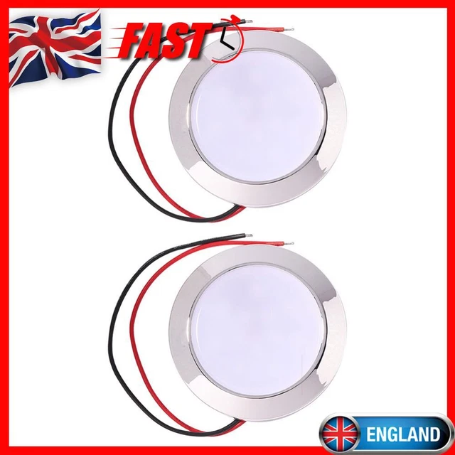 Waterproof 12V 24V Auto 24 SMT LED Dome Reading Lamp for Caravan RV Marine Car