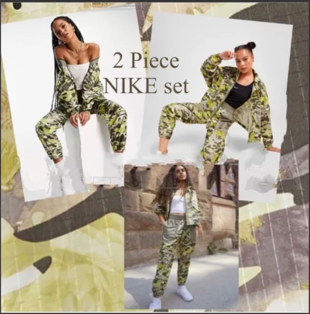 Nike camo tracksuit womens sale