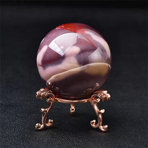 Metal Sphere Holder Stand Base Natural Crystal Ball Hand Made Display 2