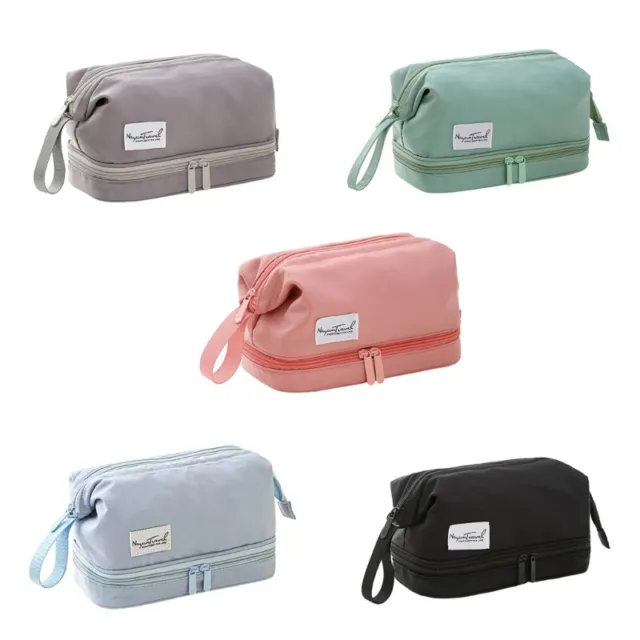 Large Capacity Makeup Bag for Women Cosmetic Bag Double Layer Toiletry Organizer