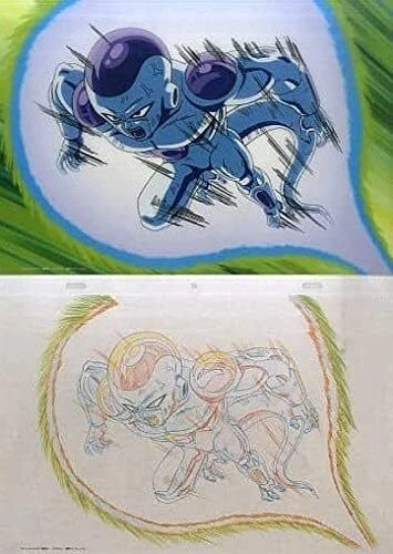 Cellule D'animation DRAGON BALL - Son Goku Vs Piccolo (1989) - Vintage 35 Ans - Occasion