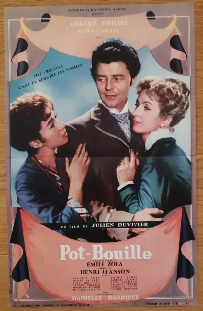 POT-BOUILLE emile zola danielle darrieux affiche cinema originale '57