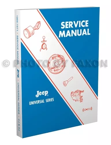 Jeep CJ3B CJ5 CJ6 Shop Manual 1966 1967 1968 1969 1970 1971 Repair CJ 5A 6A DJ