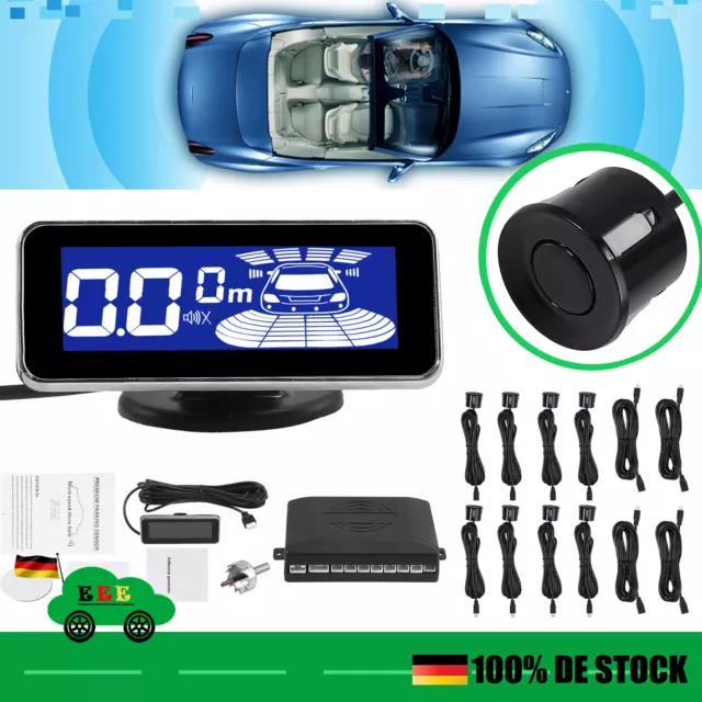 LCD Einparkhilfe mit 8 Sensoren zum Nachrüsten  hinten Parkhilfe/ Rückfahrwarner