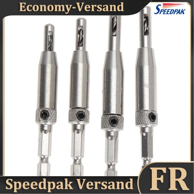 8Pcs HSS Self Centering Hinge Drill Bit Set for Hinges Drawer Guides Hot
