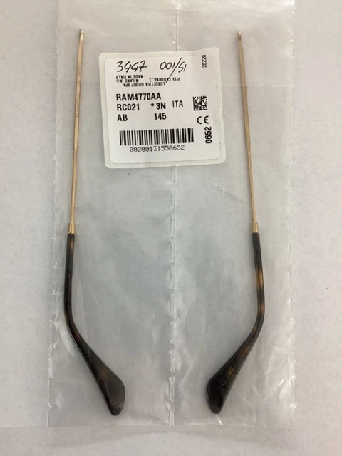 RAY BAN ASTE AVIATOR RB 3447 COL 001/51 L. 145mm ARMS NEW ORIGINAL