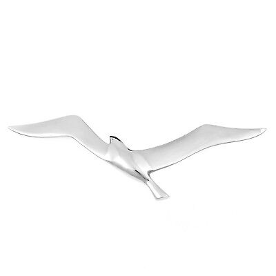 Flying Seagull Bird, Handmade of Solid Aluminum, Wall Decor, Small 27cm (10.6")