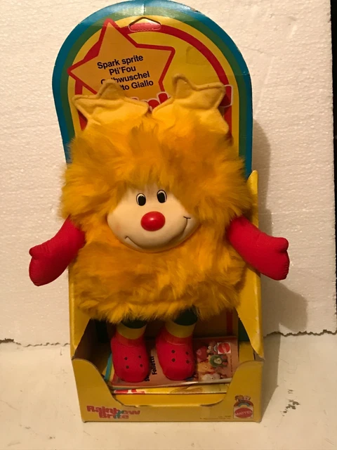 Poupée Rainbow Brite Mattel - 30cm - Spark Sprite / Pti'Fou - Boîte Europe