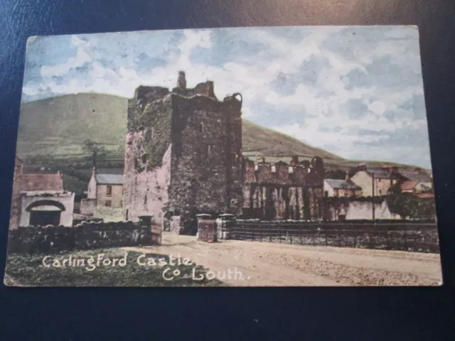 Carlingford Castle, Co Louth postcard vintage (Posted 1906)