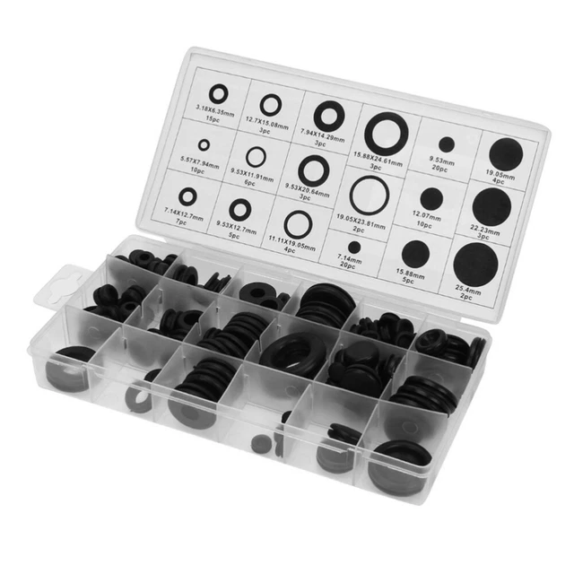 125 Piece Tool Grommets Rubber Assortment Earth Tones Suite