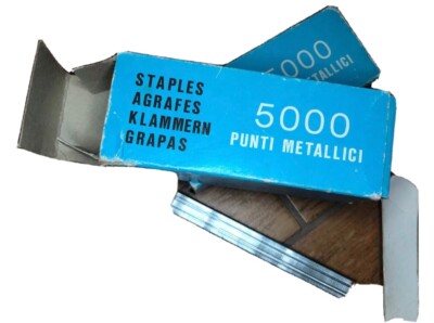 INOX GRAFFETTE Clipper PUNTI ACE CLIPPER STAPLES ORIGINAL 70001 UNDULATED BOX  5000 Pcs 