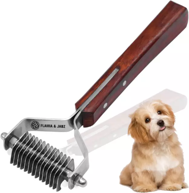 PROFESSIONAL RAKE (DEMATTING Comb) for Undercoat Grooming of Dogs, Cats ...