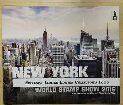 2016 New York World Stamp 2016 Excl Limited Ed Collectors Folio Skyline - Day