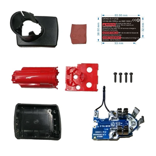 M12 -Ionen Batterie Kunststoff GehäUse PCB Leiterplatten Schutz Schaltkre F4E1