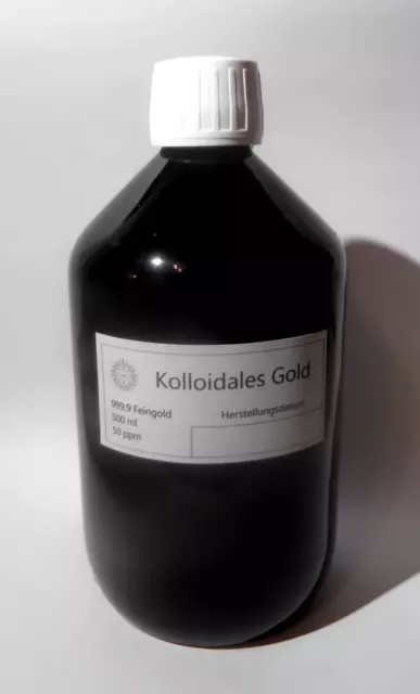 Kolloidales Gold, Goldwasser (50ppm 500ml) 2