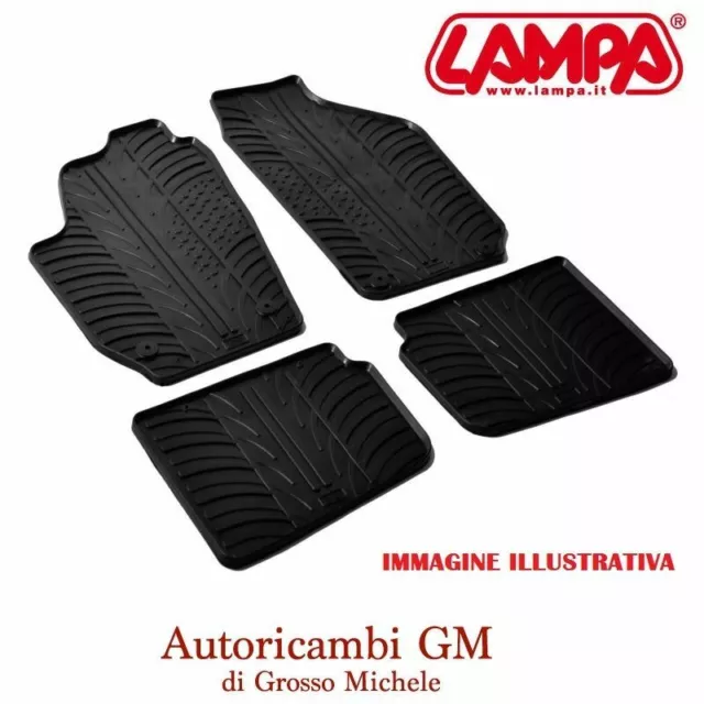 Set Tappetini In Gomma Su Misura Lampa Tutte Le Auto Anteriori + Posteriori