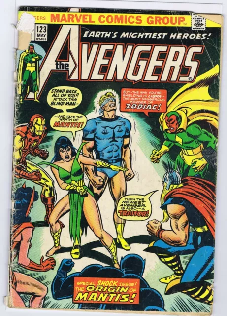 Avengers 123 Reader Origin Mantis Qualified Coupon Clipped Out  Wk13