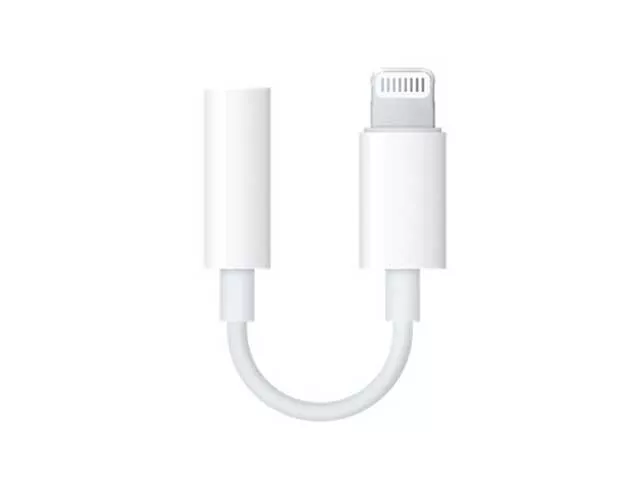 ORIGINAL Apple Lightning auf AUX Klinke Kopfhörer Adapter für iPhone MMX62ZM/A