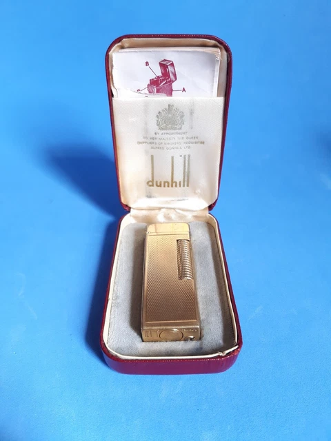 Accendino DUNHILL Placcato Oro Con Scatoletta