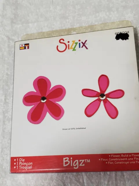 Sizzix Scrappy Gato Flor, Build a Flower Bigz Die, Retirado 655004