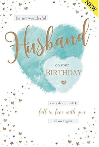 FOR MY WONDERFUL Husband On Your Birthday Greeting Card With A lovely ...