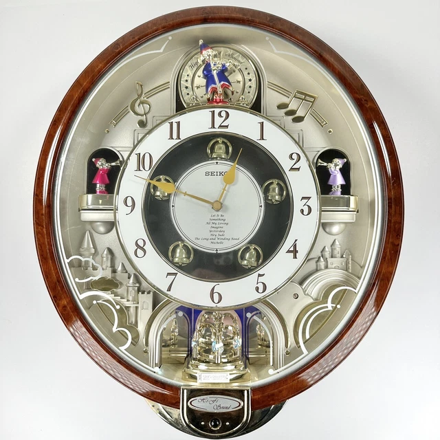 SEIKO MELODIES IN Motion Beatles Wall Clock 8 Songs HiFi Musical READ