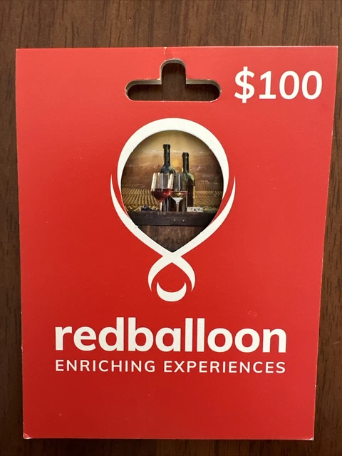 Redballoon $100 gift card - EXPIRY MAY 2027 Free Shipping Redballoon $100 gift card - EXPIRY MAY 2027 Free Shipping